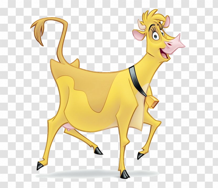 Goats Goat Cartoon Yellow Clip Art - Livestock Goatantelope Transparent PNG