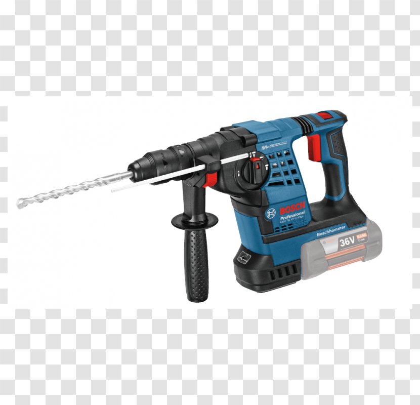 Bosch GBH36VF-li Plus 36v SDS+ Hammer Drill Robert GmbH Augers - Power Tool Transparent PNG