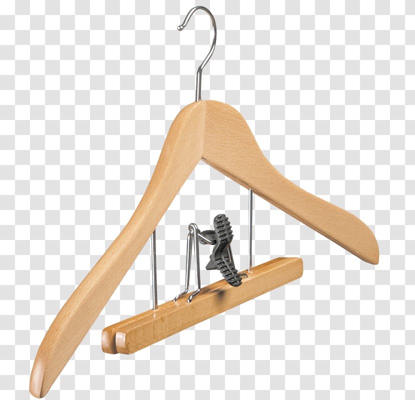 Clothes Hanger Wood Beuken Clothing Hook - Wooden Transparent PNG