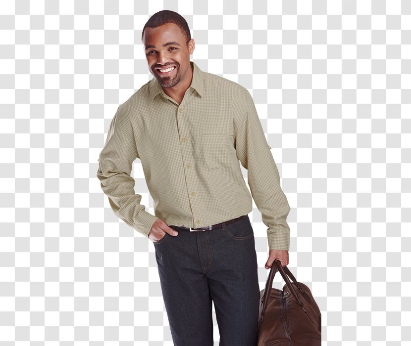 Dress Shirt T-shirt Sleeve Shoulder Beige Transparent PNG