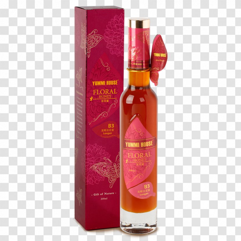 Liqueur Dessert Wine Bird Bottle - Bees Gather Honey Transparent PNG