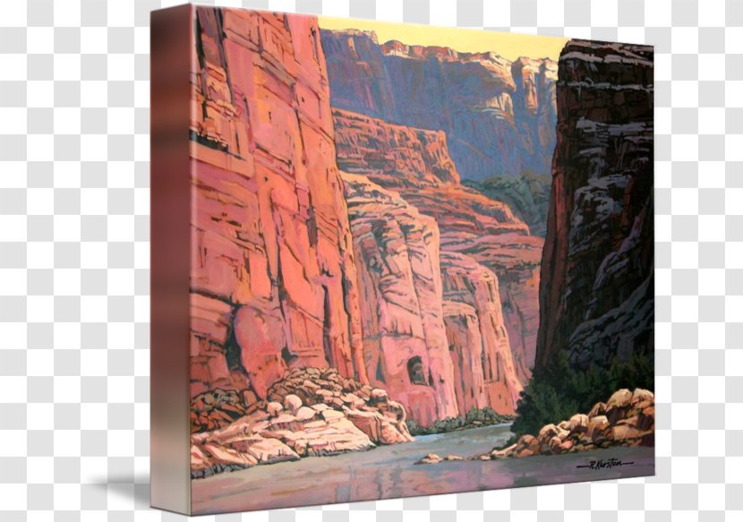 Painting Gallery Wrap Colorado River Canvas Art - Grand Canyon Transparent PNG