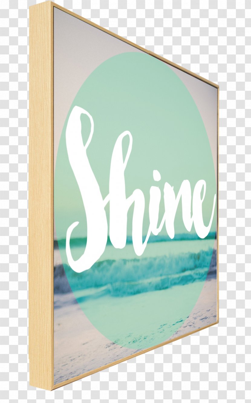 Picture Frames Turquoise Rectangle Font - Beach Collection Transparent PNG