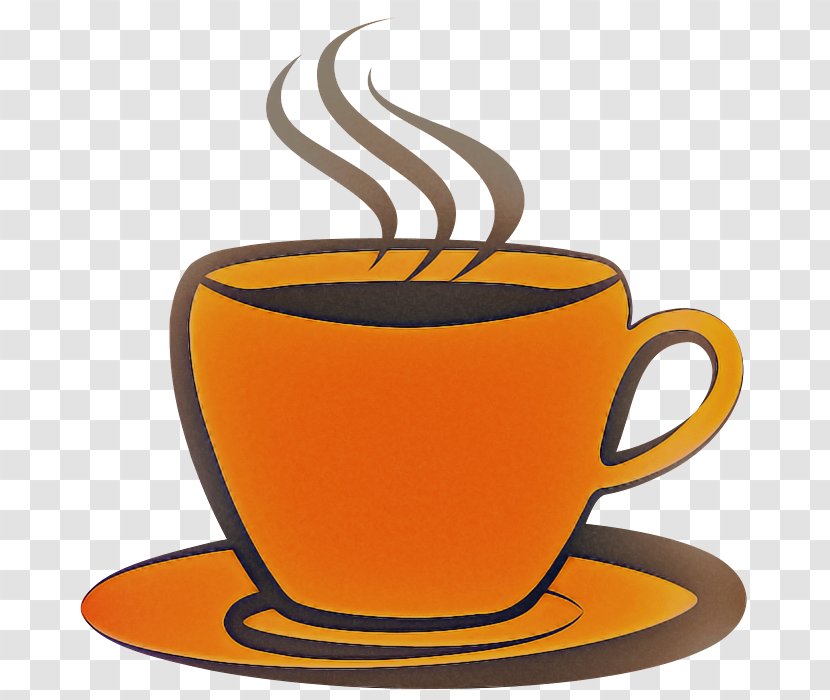 Coffee Cup - Saucer - Yellow Transparent PNG