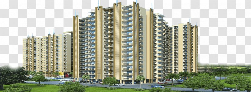 Building Apartment Sikka Kaamya Greens Residential Area - Land Lot - Skycraper Transparent PNG