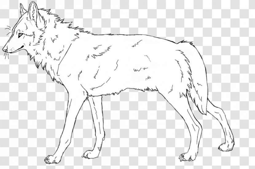 Line Art Mule Pit Bull Drawing Black And White - Carnivoran - Wolf Outline Transparent PNG