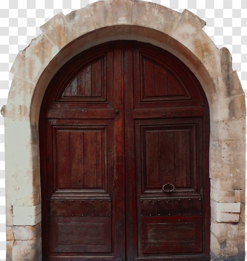 Wood Stain Facade Door Arch Transparent PNG
