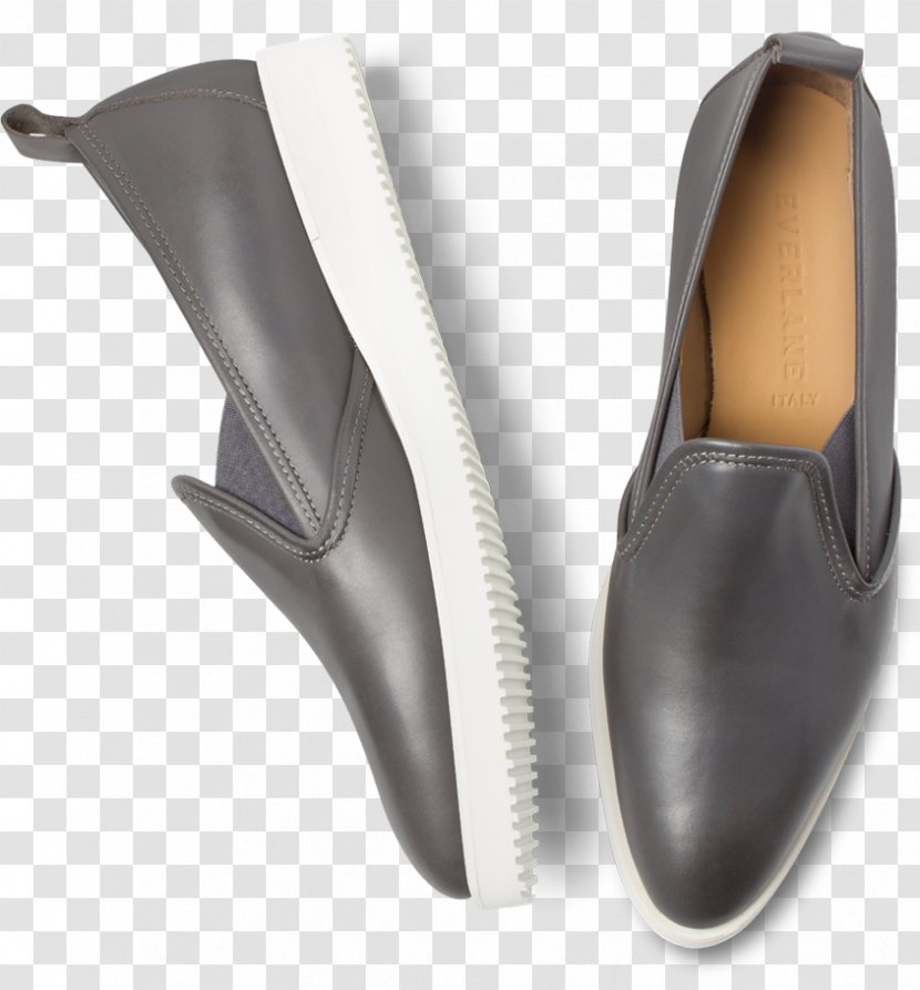 Slip-on Shoe Everlane Sneakers High-heeled - Ballet Flat - Leather Shoes Transparent PNG