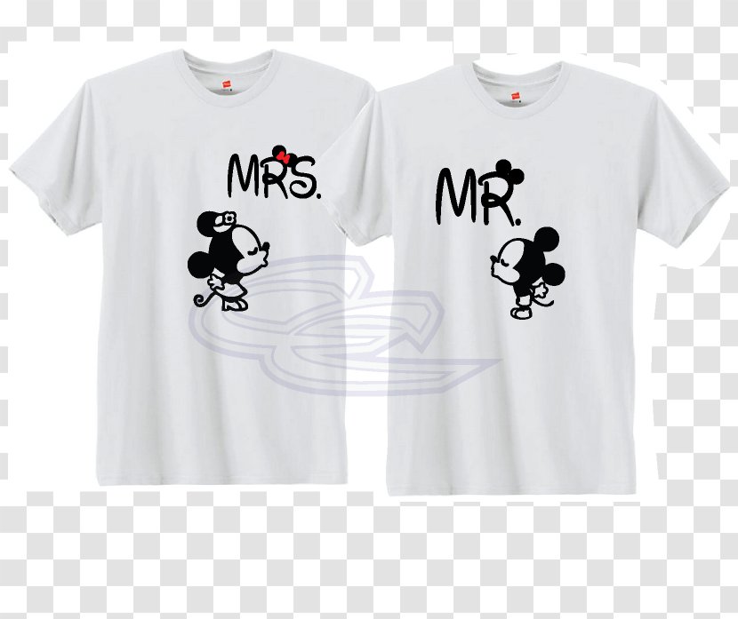 T-shirt Collar Sleeve - Mr And Mrs Transparent PNG