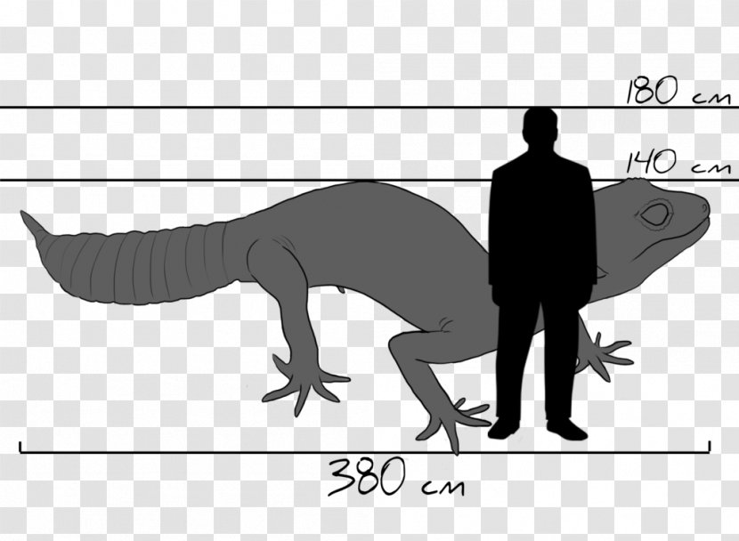 Common Leopard Gecko Drawing Tyrannosaurus Silhouette Transparent PNG