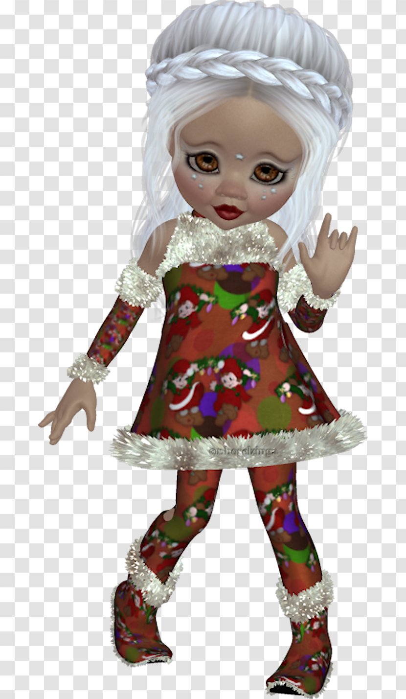Doll Christmas Ornament Toddler Character Figurine Transparent PNG