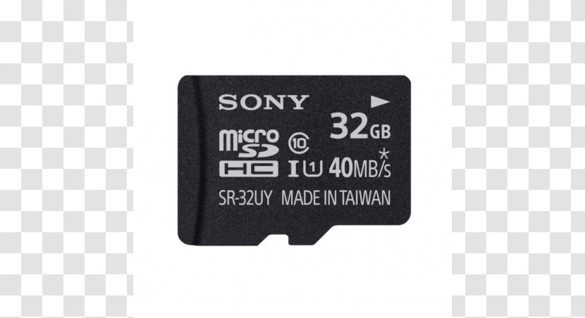 MicroSD Secure Digital Flash Memory Cards Computer Data Storage SDXC - Card - Sony Transparent PNG