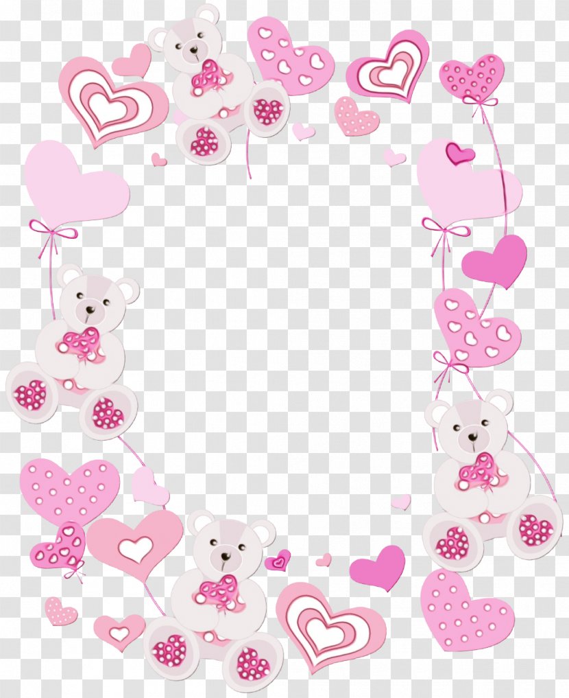 Birthday Photo Frame - Photography - Heart Pink Transparent PNG