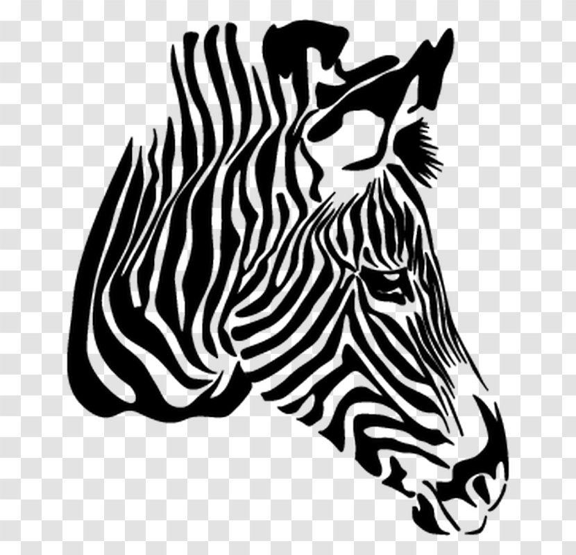 Silhouette Zebra Clip Art - Horse Like Mammal Transparent PNG