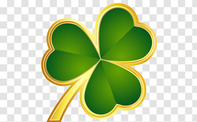 Shamrock Saint Patrick's Day Gold Clip Art Portable Network Graphics - Fourleaf Clover Transparent PNG