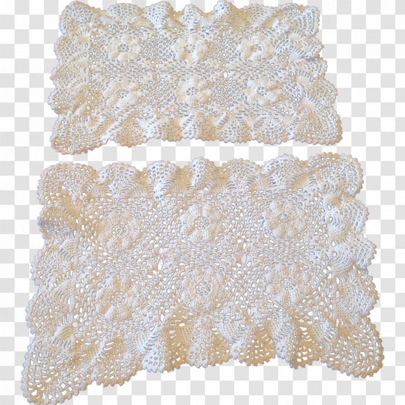 Crocheted Lace Doily Embroidery - Bed Sheets Transparent PNG