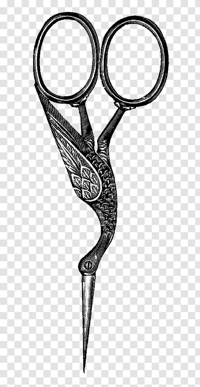 Scissors Bird Hair-cutting Shears Clip Art - Embroidery Transparent PNG