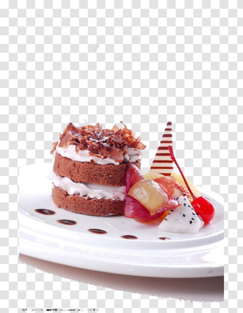 Black Forest Gateau Chocolate Cake Fruitcake Red Velvet Torte - Dessert - Hawthorn Fruit Transparent PNG