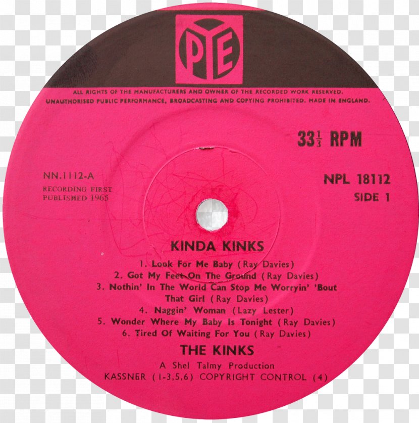 PRT Records The Kinks Something I've Got To Tell You Album Phonograph Record - Prt - Label Transparent PNG