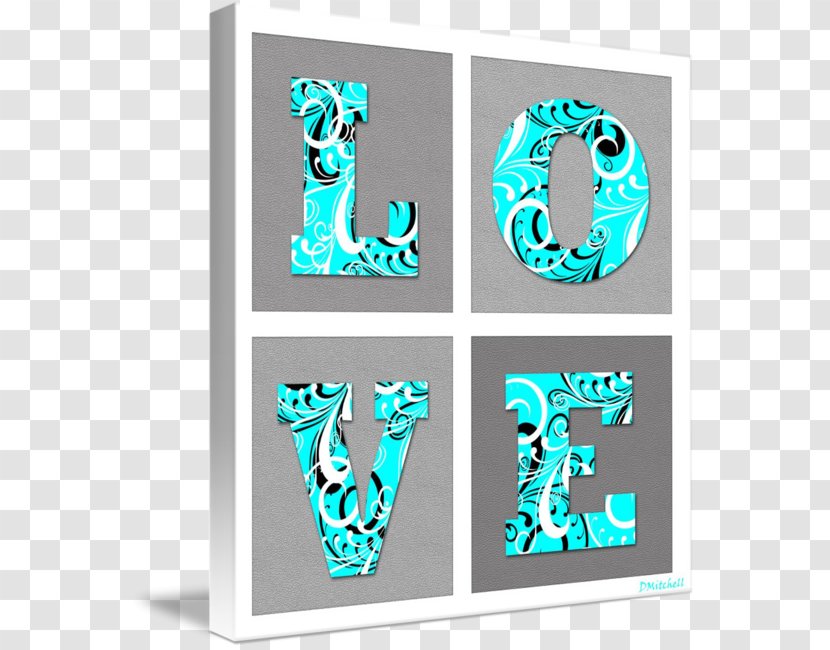 Imagekind Graphic Design Art Poster Wall Decal - Turquoise - Frame Transparent PNG