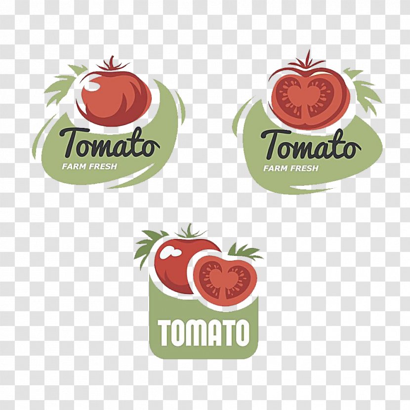 Tomato Logo Vegetable Fruit - Three Tomatoes Pattern Transparent PNG