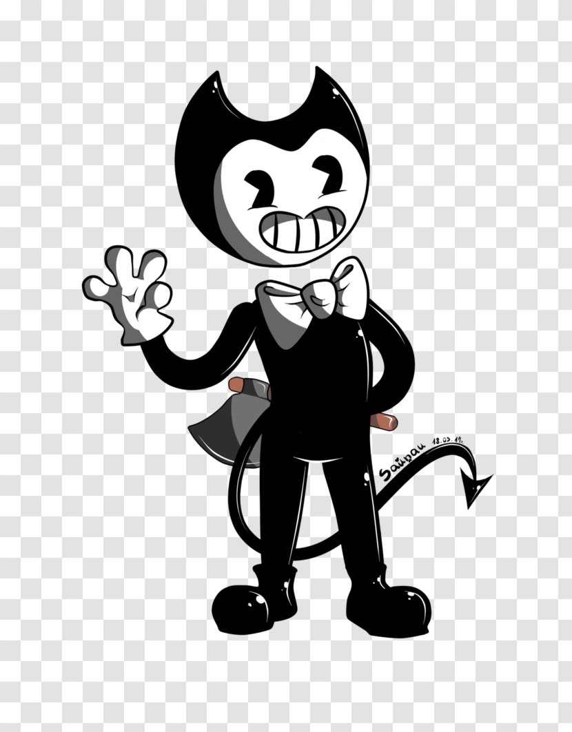 Bendy And The Ink Machine Fan Art Drawing DeviantArt - Fictional Character Transparent PNG