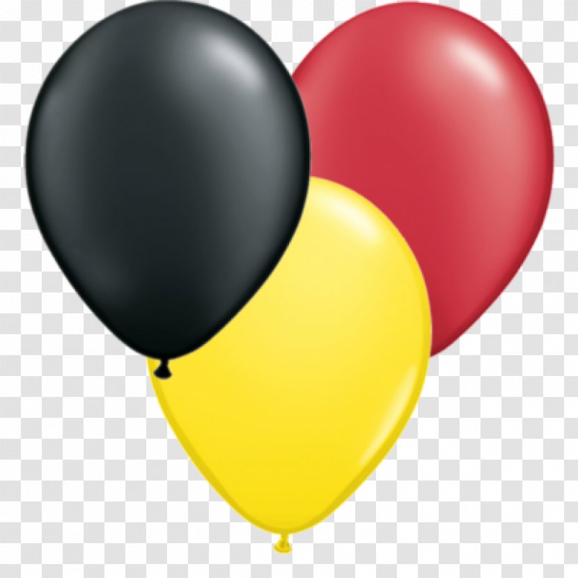 Yellow Toy Balloon Red Party - Black Transparent PNG