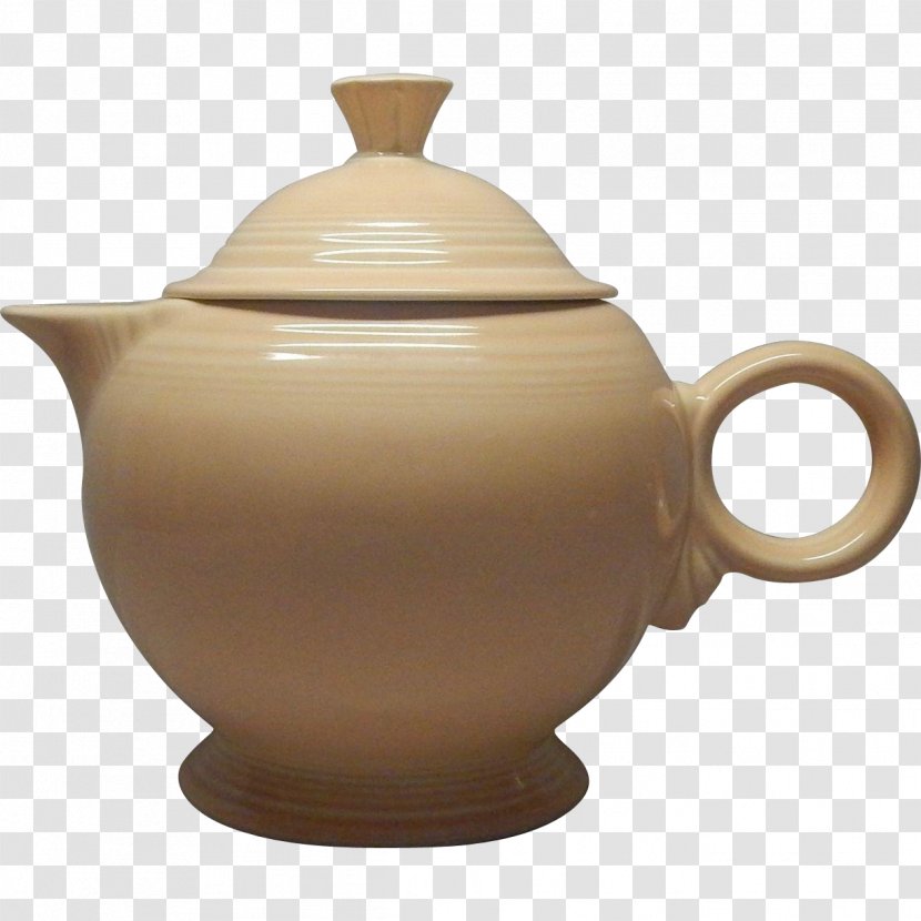 Tableware Teapot Kettle Ceramic Jug - Pottery - Apricot Transparent PNG