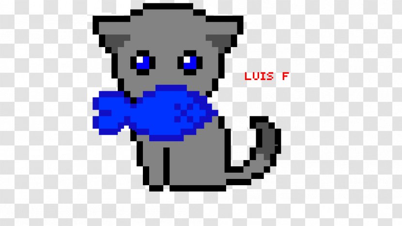 Pixel Art Image Drawing - Keyboard Cat Transparent PNG