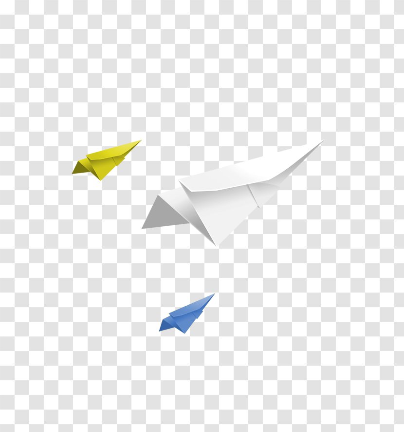 Paper Plane Airplane Aircraft - Yellow Transparent PNG