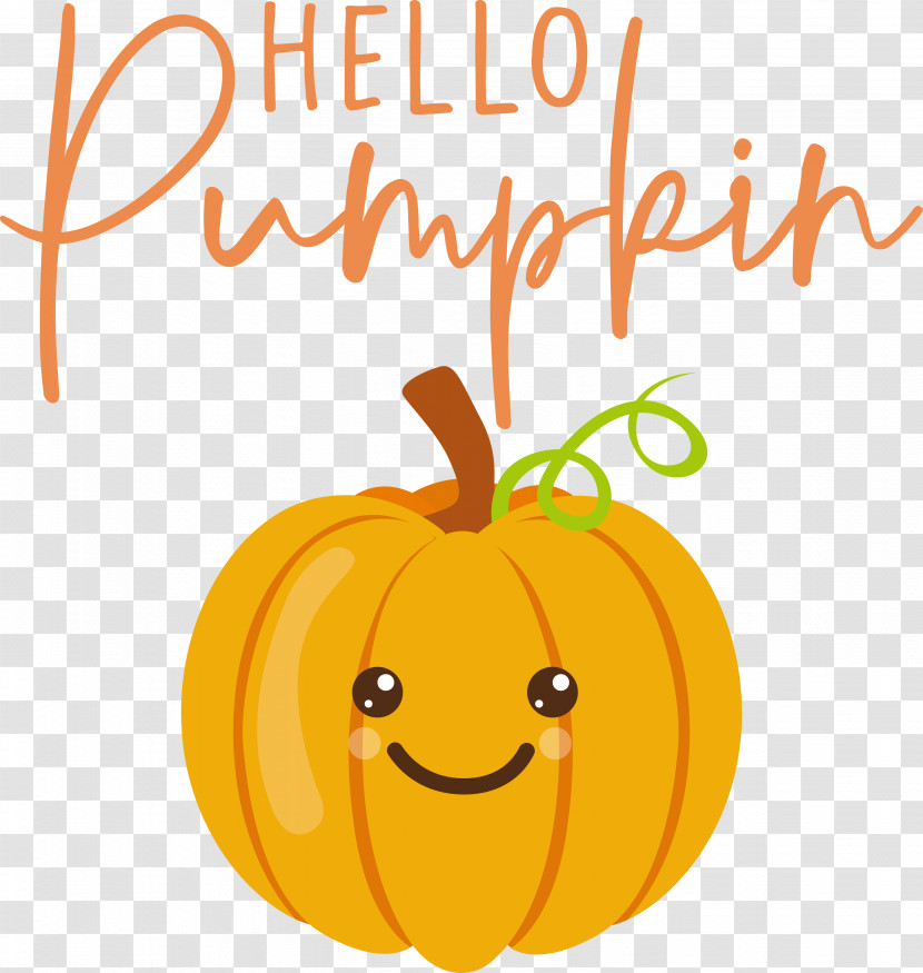 HELLO PUMPKIN Autumn Harvest Transparent PNG