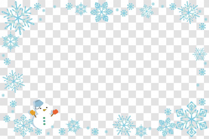 Christmas Card Winter Snowman - Snowflake - Excel Transparent PNG