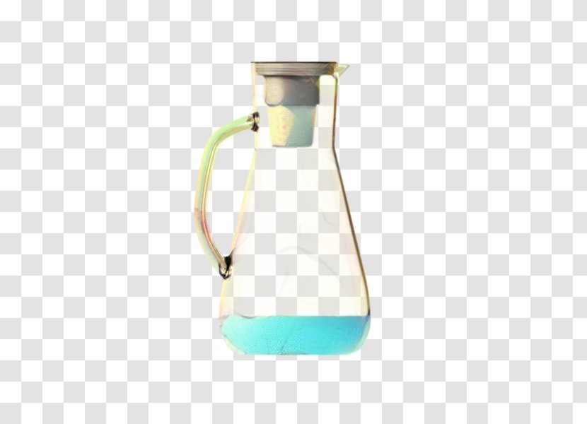 Water Cartoon - Glass Bottle - Decanter Barware Transparent PNG