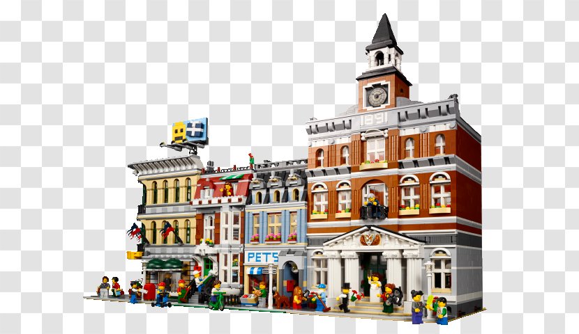 Lego Modular Buildings City LEGO 10224 Town Hall - Creator - Building Transparent PNG