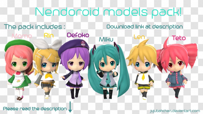 Nendoroid MikuMikuDance Kagamine Rin/Len Hatsune Miku Vocaloid - Mikumikudance - Teto Transparent PNG
