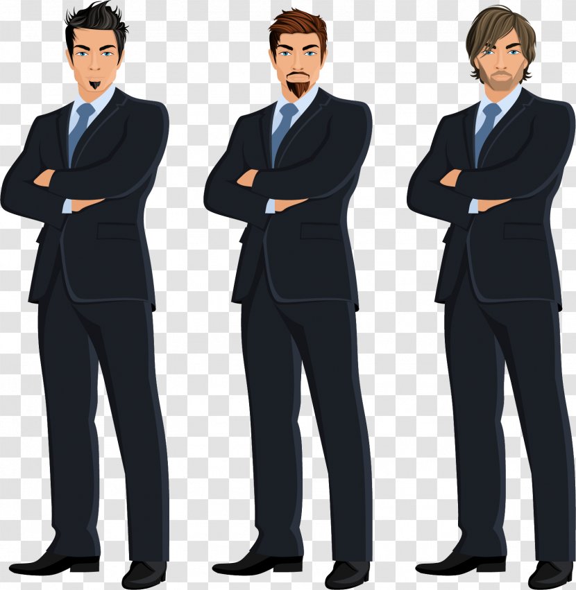 Businessperson Illustration - Uniform - Three Suit Han Transparent PNG