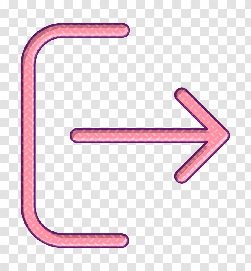 Logout Icon Multimedia Signs - Material Property Pink Transparent PNG