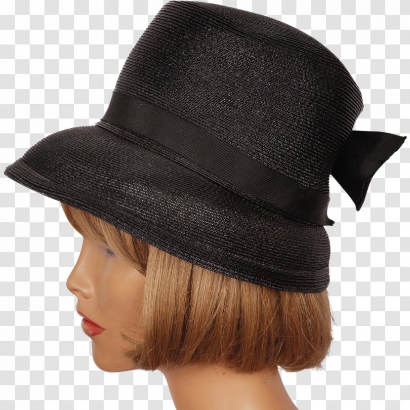 Fedora Bucket Hat 1950s Straw Transparent PNG