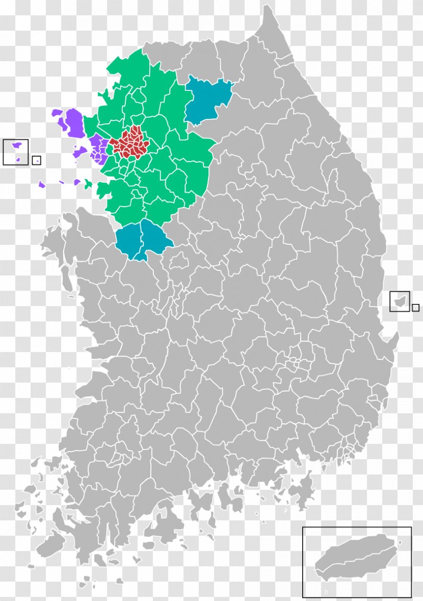 Seoul Kangwon Province Jeolla Gwandong Ulsan - Map Transparent PNG