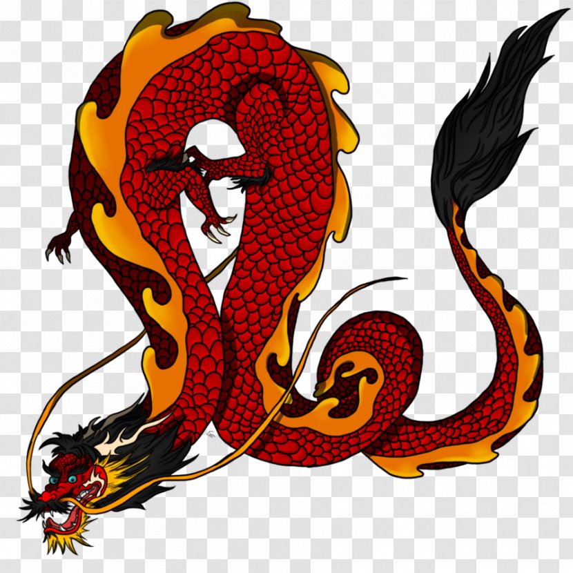 Dragon Cartoon Animal Font - Japanese Style Wind Transparent PNG