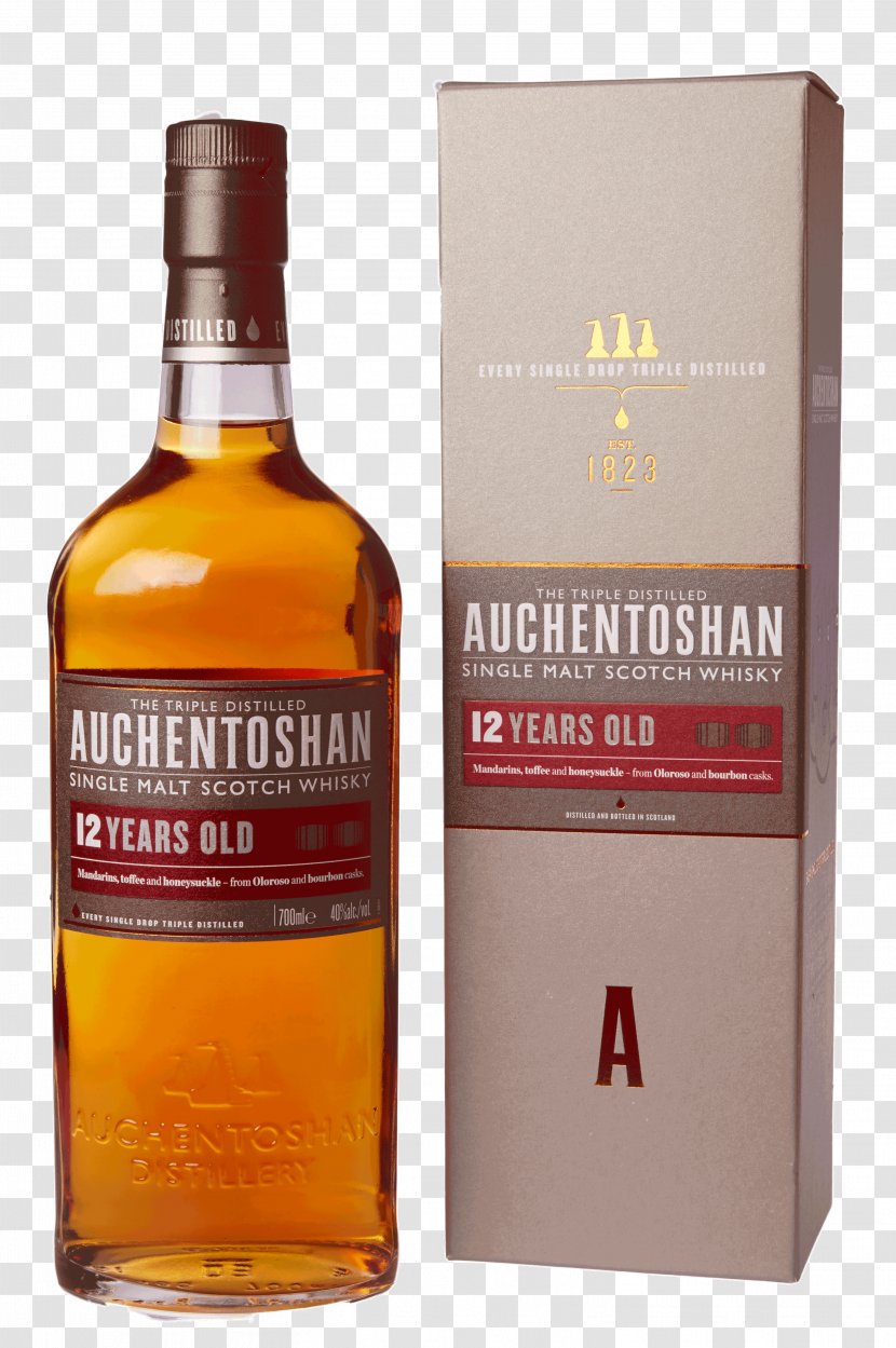 Liqueur Auchentoshan Distillery Whiskey Single Malt Scotch Whisky - Drink - Distilled Beverage Transparent PNG