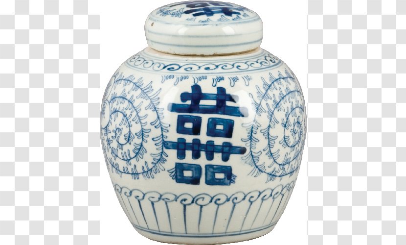 Blue And White Pottery Ceramic Porcelain Vase - Antique Transparent PNG