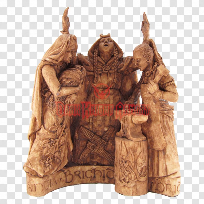Brigid Mother Goddess Danu Celtic Deities - Carving Transparent PNG