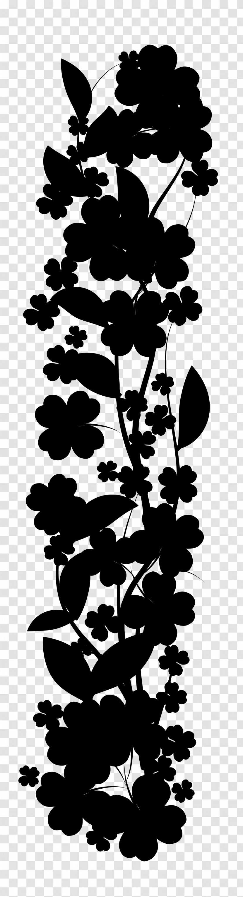 Pine Font Pattern Silhouette Leaf - Flower - Plant Stem Transparent PNG