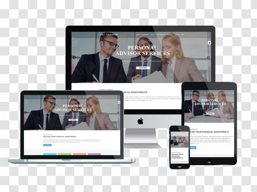 Responsive Web Design WordPress Template WooCommerce Joomla - Exquisite Shading Transparent PNG