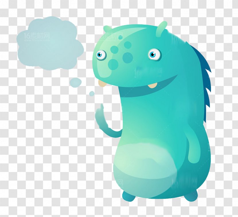 Joke Little Johnny Crystal Quinone - Blue - Monster Dinosaur Transparent PNG