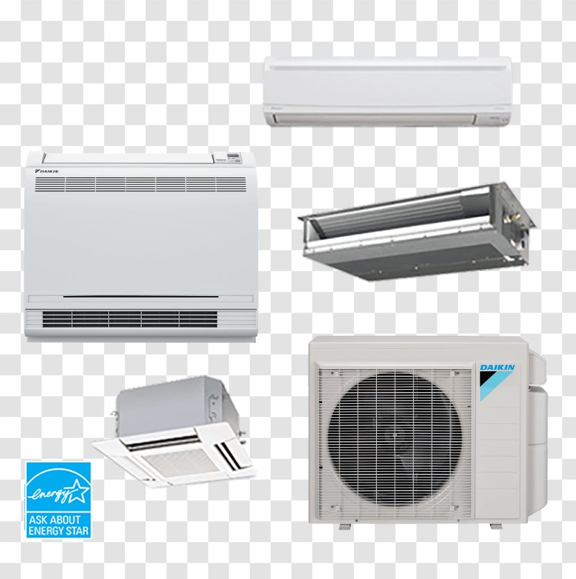 Daikin Heat Pump Air Conditioning HVAC Seasonal Energy Efficiency Ratio - Hardware - Installation Transparent PNG