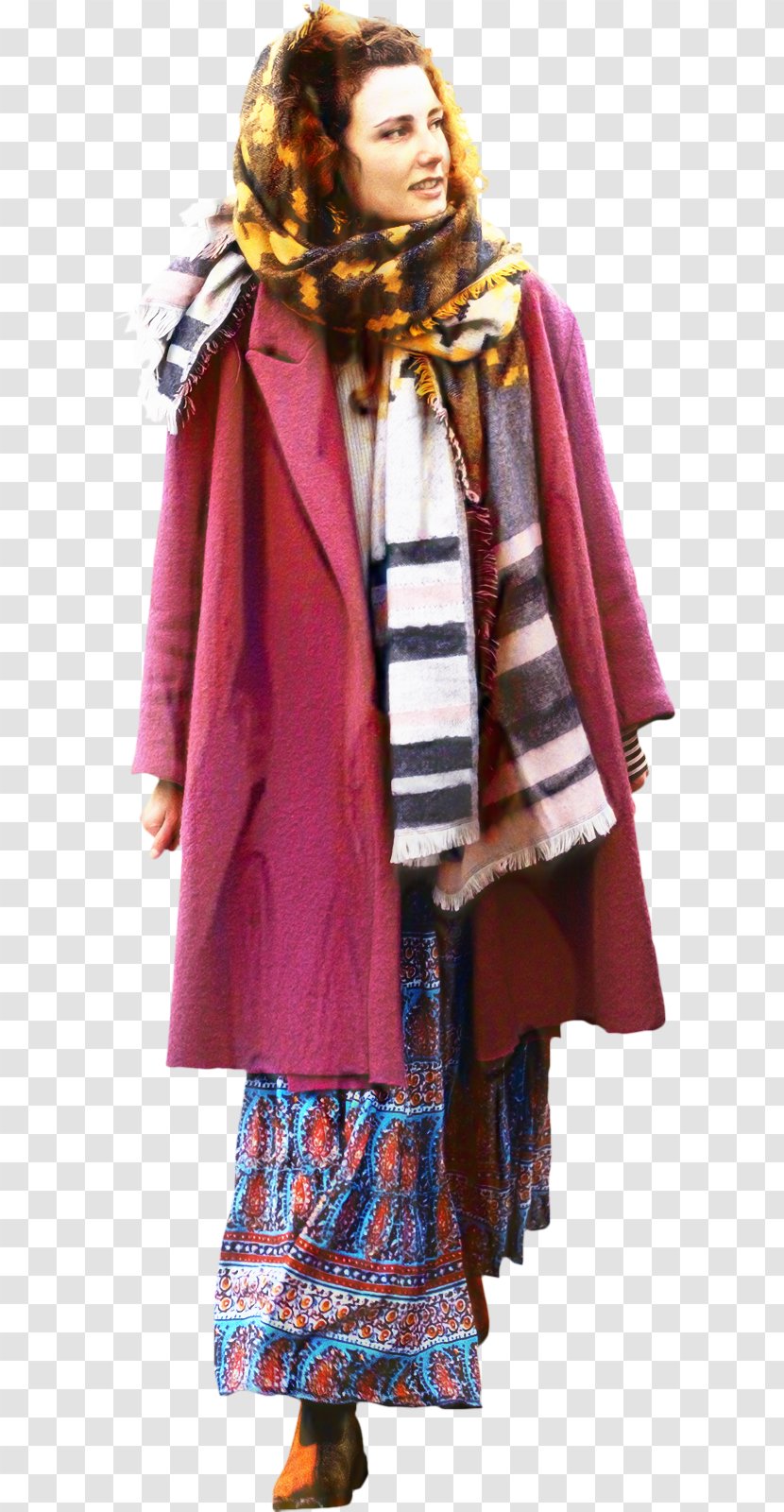 Winter Background - Coat - Woolen Overcoat Transparent PNG