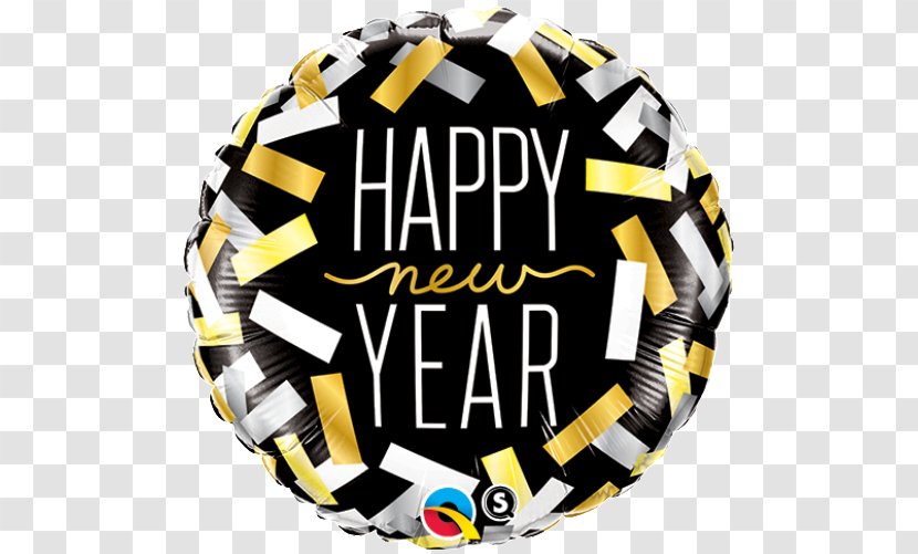 Balloon New Year's Eve Party Confetti - Brand - Golden Floating Transparent PNG