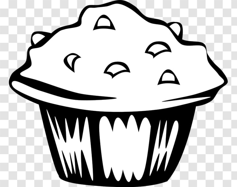 English Muffin Cupcake Clip Art - Chocolate - White Transparent PNG